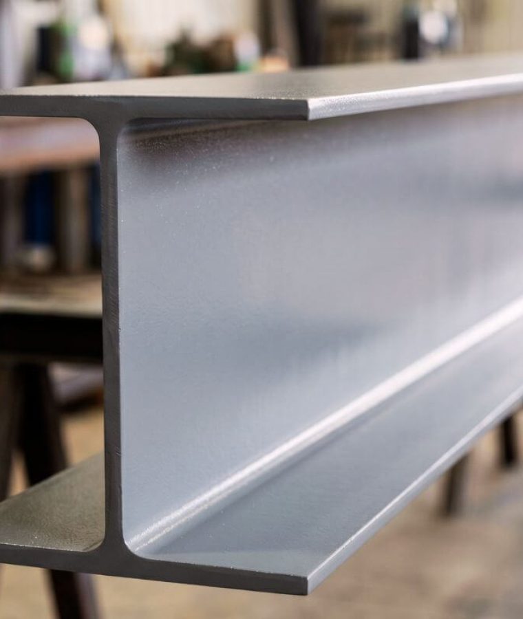Structural steel spray painting London – protective coating on steel beam